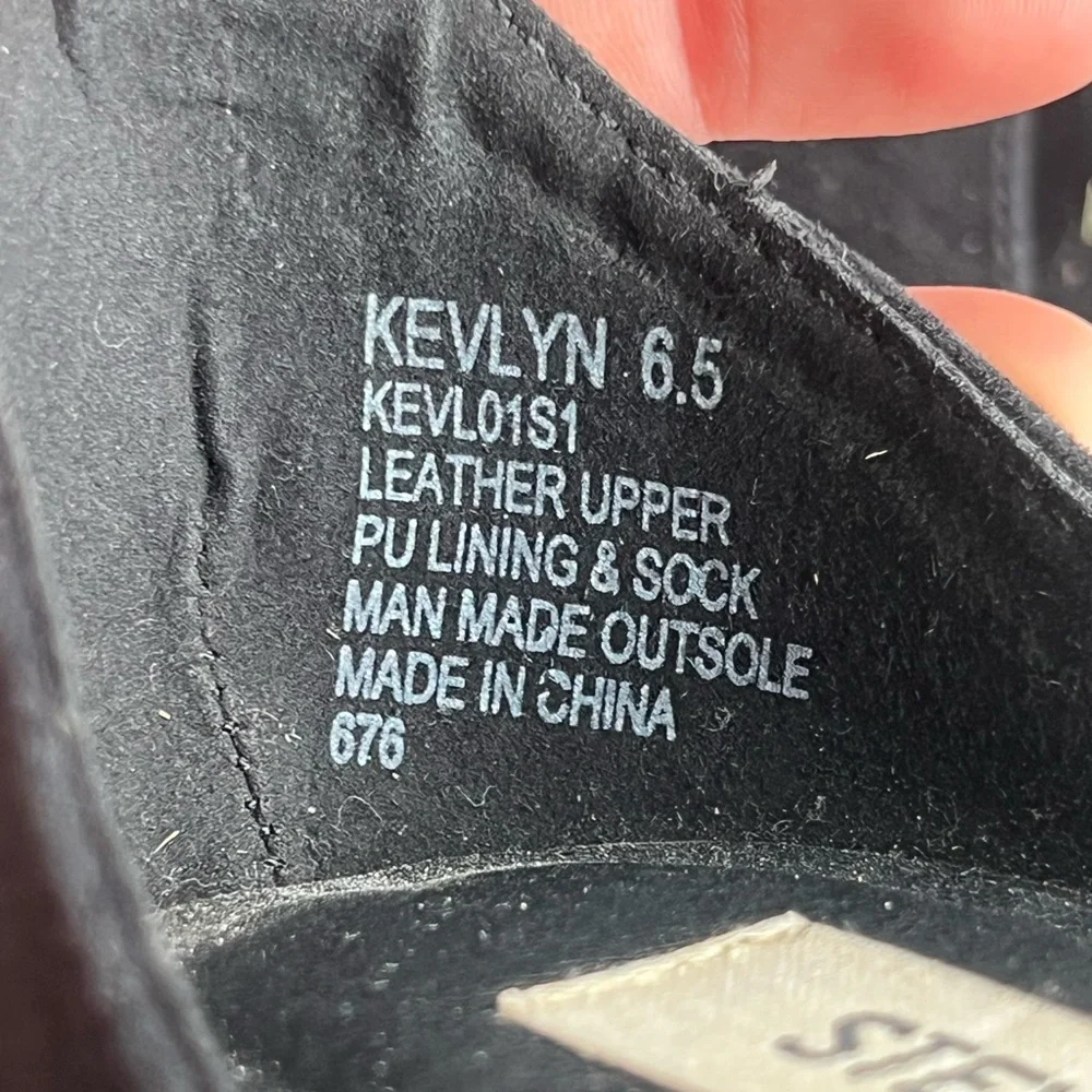 Steve Madden “Kevlyn” Black Block Heel - Picture 5 of 5